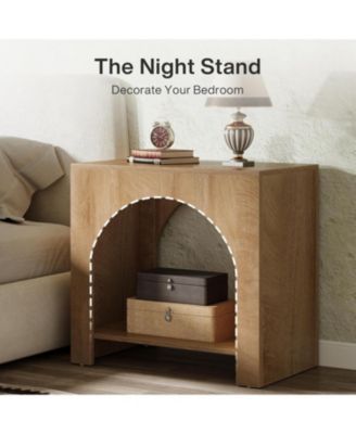 Nightstand with Storage, Large Bed Side Table for Bedroom, 1PCS