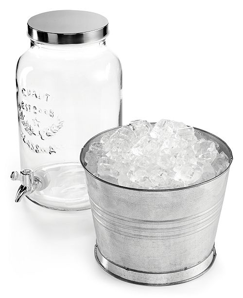 The Cellar Ice Bucket Drink & & Beverage Dispenser with Stand, Created