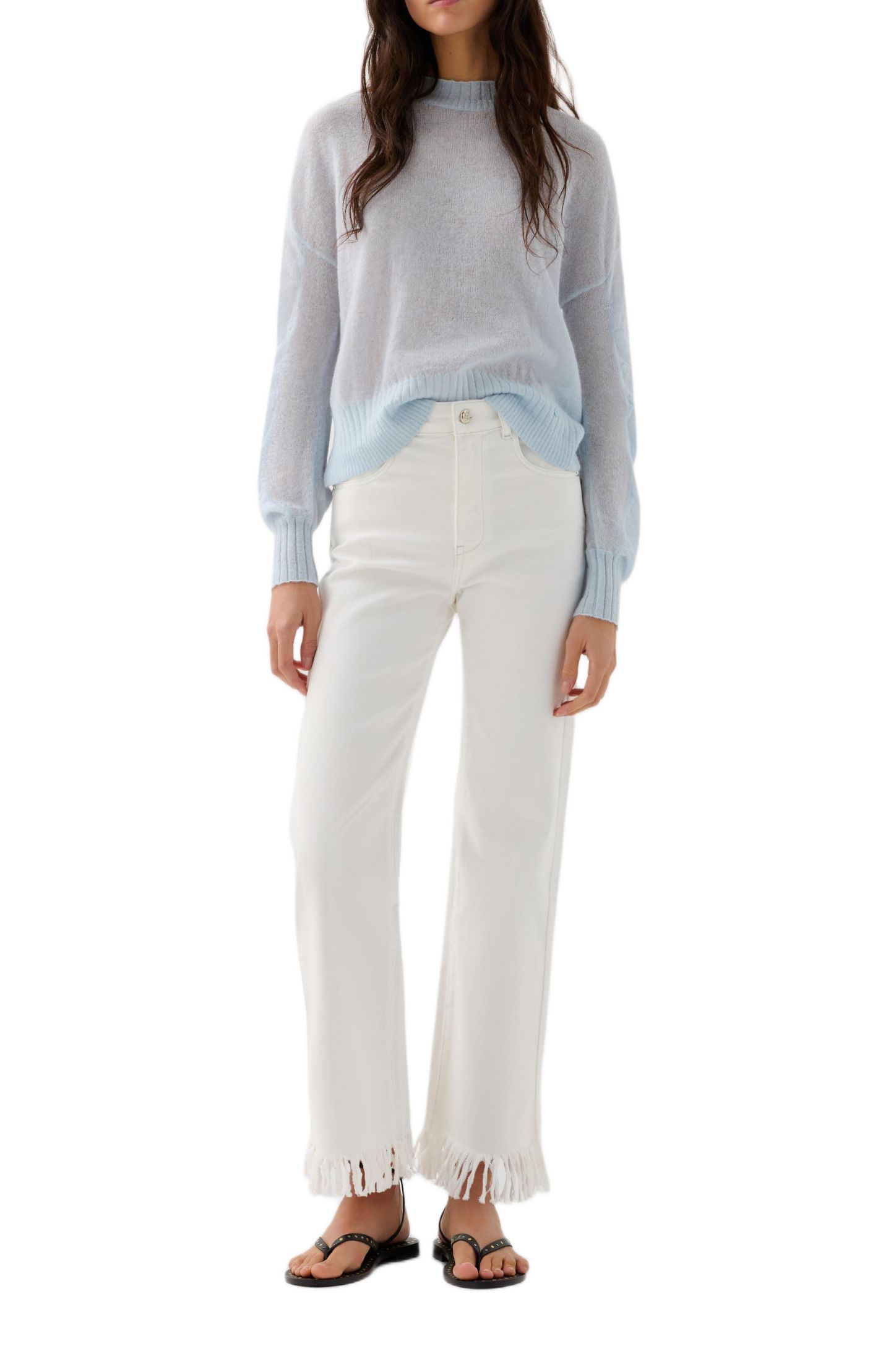 Женские брюки Scalpers Rivet Shell Denim, цвет: Offwhite — фото 3
