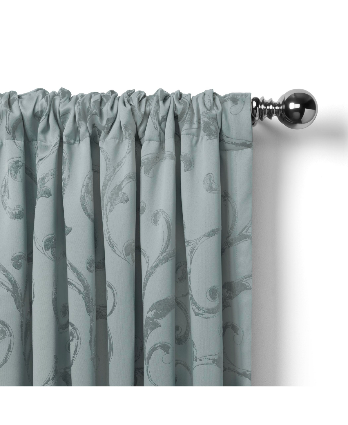 Elrene Home Fashions Mia Jacquard Scroll Blackout Window Curtain