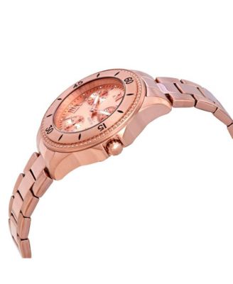Women's 21684 Angel Quartz Chronograph Rose Gold Dial Watch