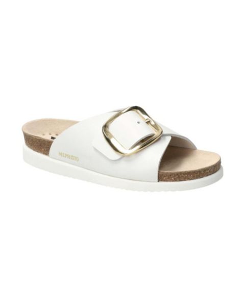 Женские сандалии Mephisto Leather Cork, цвет: Белый