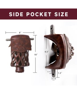 Set of 6 Heavy Duty PU Leather Billiard Pool Table Pockets, Pool Table Accessories