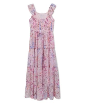 Girls' 7-16 Sleeveless Square Neck Pull-On Dress