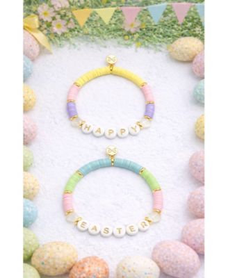 Little/Big Girls Happy Easter Bracelet Set
