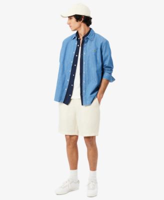 Men's Regular-Fit Logo Linen Shirt