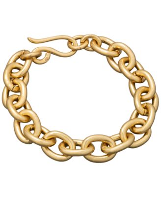 New York Gold-Tone Statement Link Flex Bracelet