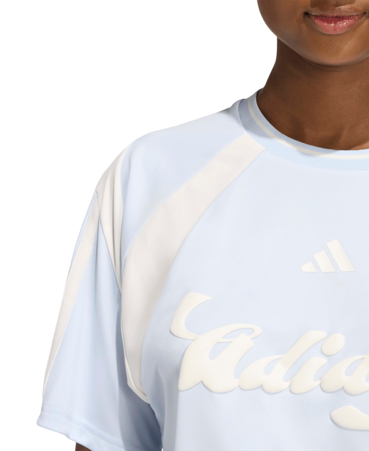 adidas Women's Knitted Short-Sleeve T-Shirt