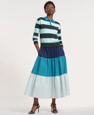 Women's Long-Sleeve Collared Knitted Sweater