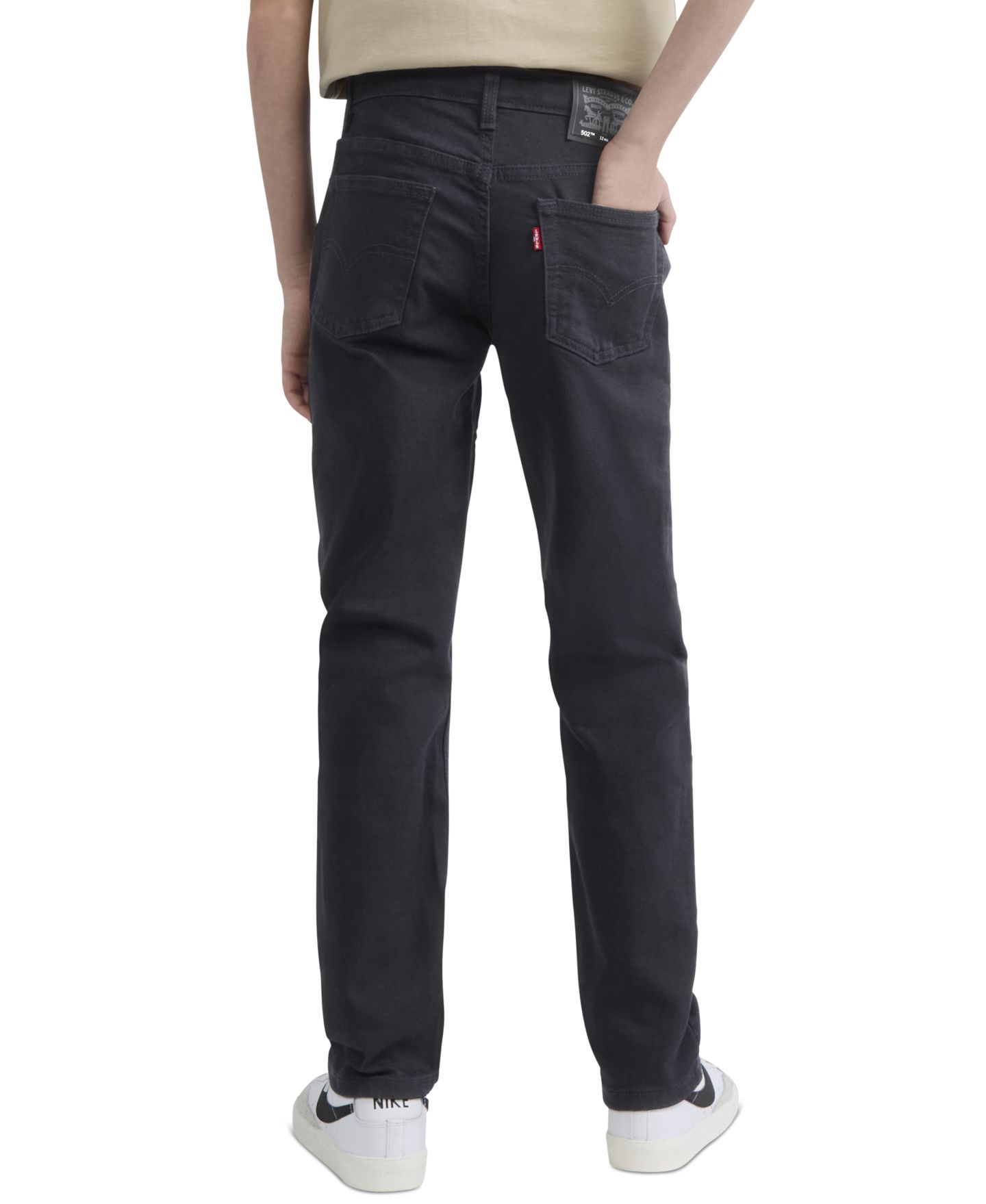 Джинсы Levi's 502™ Taper-Fit Stretch Performance Jeans для мальчиков, цвет: Чёрный — фото 4