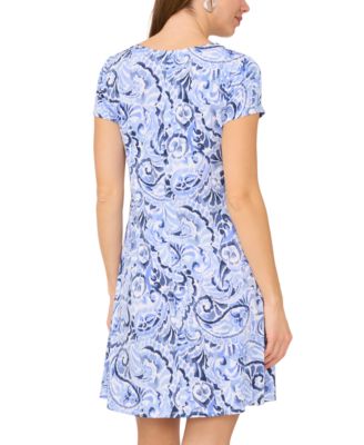 Women's Short-Sleeve Crewneck Dress