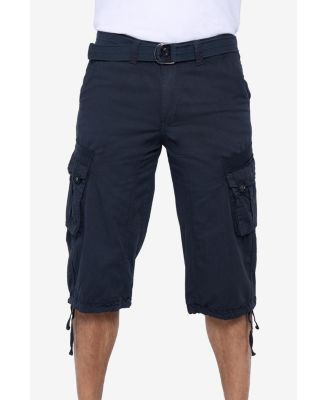 XRAY Big & Tall Belted Below Knee Long Cargo Shorts