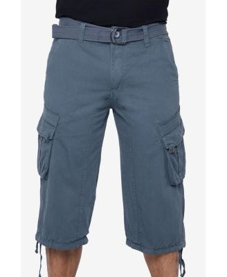 X RAY Big & Tall XRAY Belted Below Knee Long Cargo Shorts