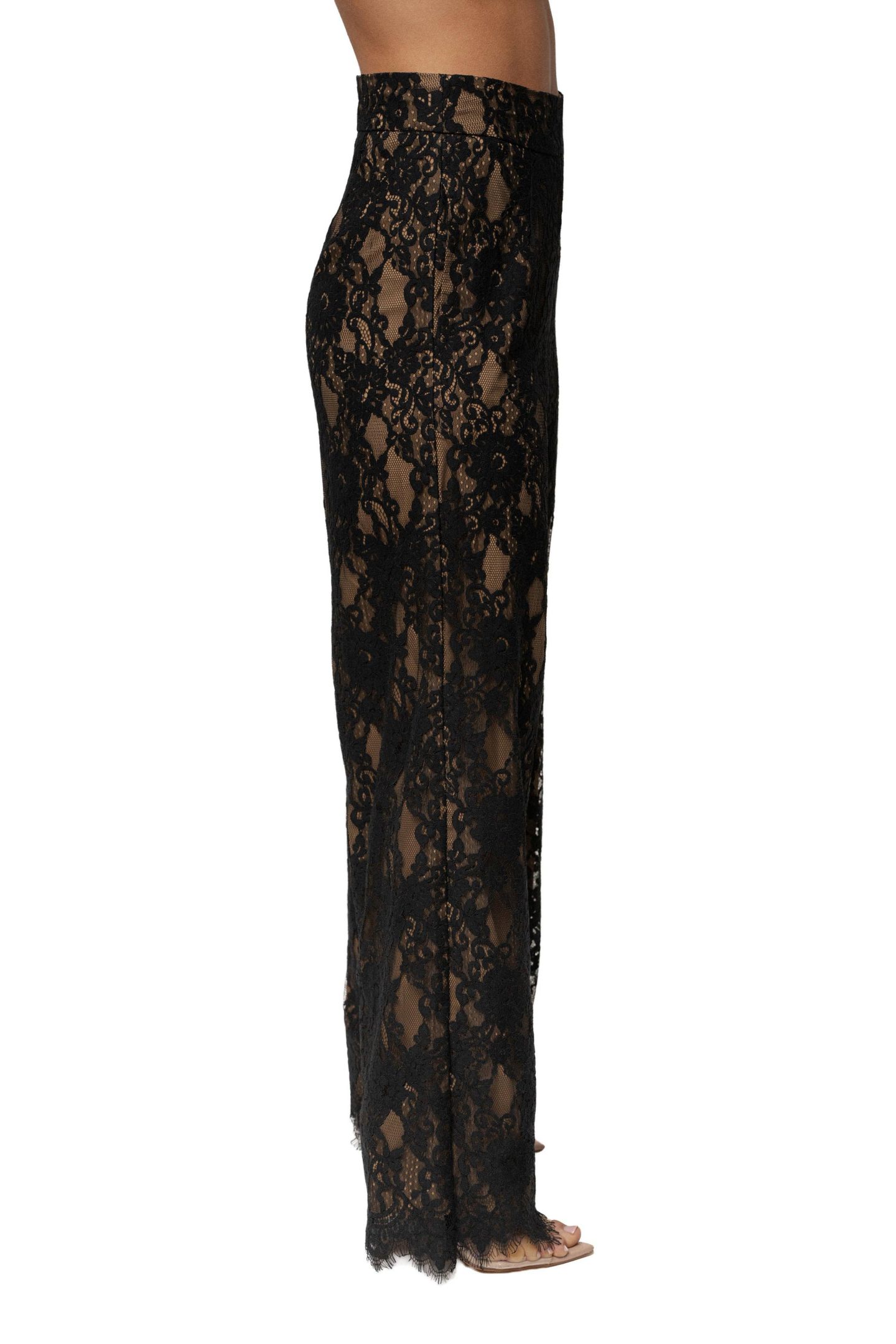 Женские брюки JLUXLABEL Forever Crush Lace Pant, цвет: Чёрный — фото 2