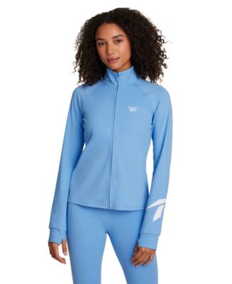 Reebok Women's Long-Sleeve Slim-Fit Zipper Jacket - Macy's