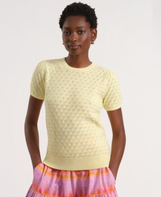 Women's Short-Sleeve Crewneck Sweater