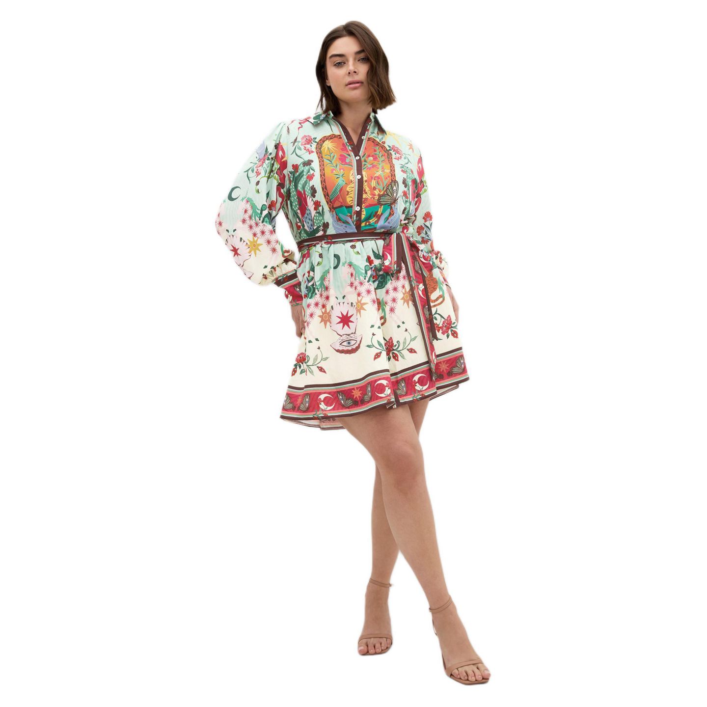 Женское платье CITY CHIC Ezra Dreamscape Print Mini, цвет: Hero Dreamscape — фото 1