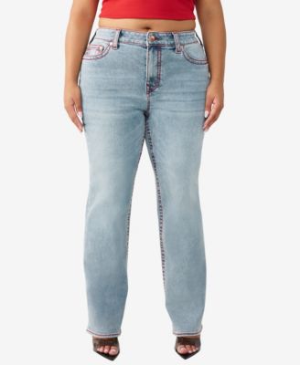 Plus Size Billie Mid-Rise Straight Big T-Jeans