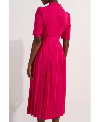 Women's Crepe Forever Pleat Midi Dress