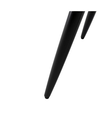 Set of 4 Modern PU Leather Dining Chairs with Cushions & Metal Legs