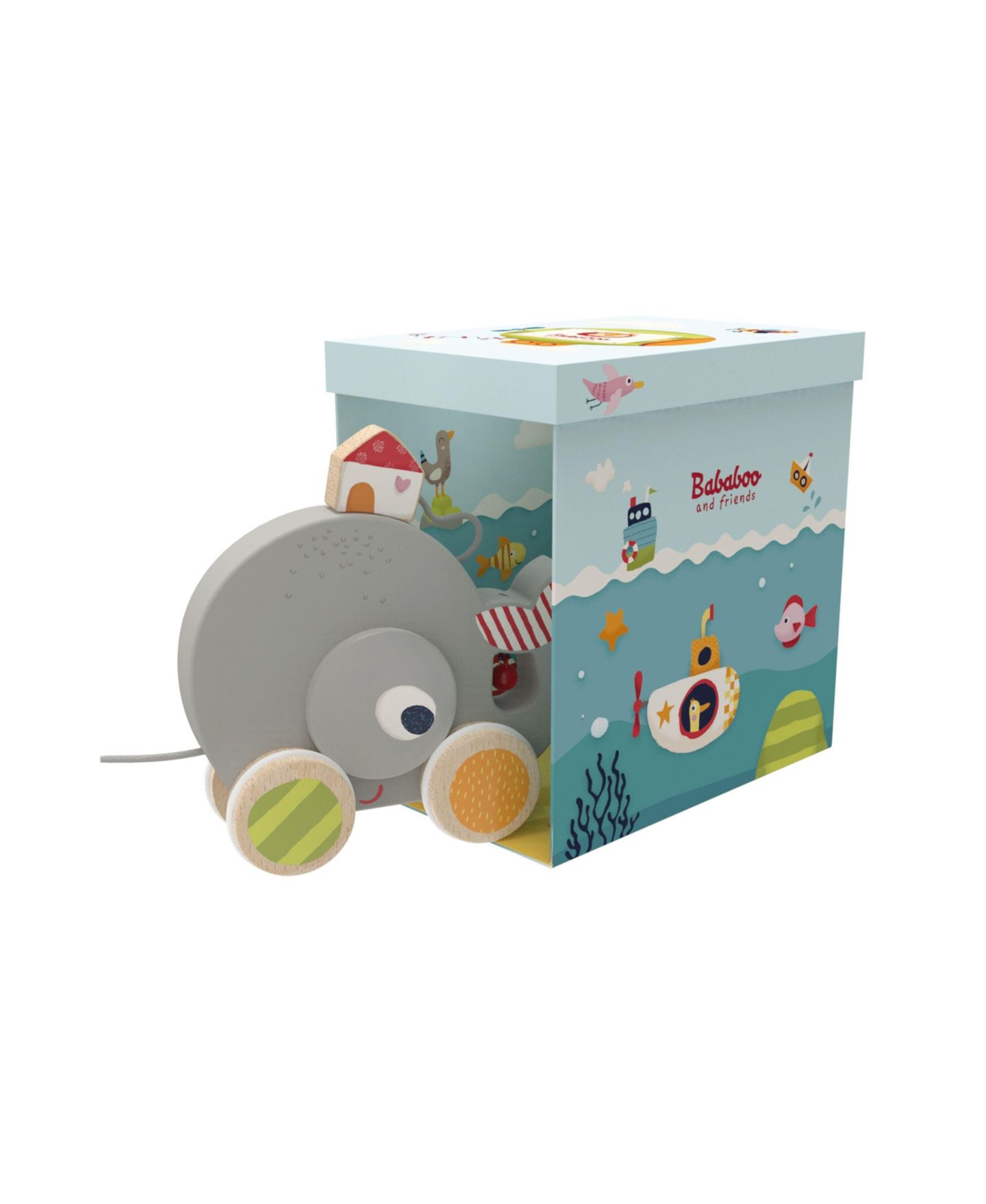 Детская игрушка Bababoo and friends Wilma Whale Pull Along, цвет: Open Miscellaneous — фото 2