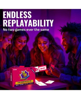 Family Board Games - Improv Card Game  - Roleplay Games for Family Night - Fun Board Game for Kids and Adults