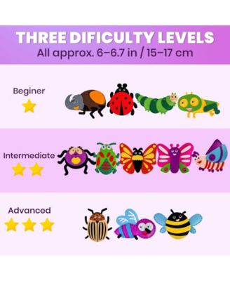 Kids Crafts Ages 4-8 DIY Beginner Needle and Thread Kit - 12 Sewing Kit Basic