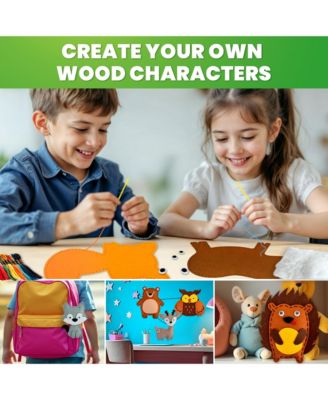 Kids Crafts Ages 4-8 DIY Beginner Needle and Thread Kit - 12 Sewing Kit Basic