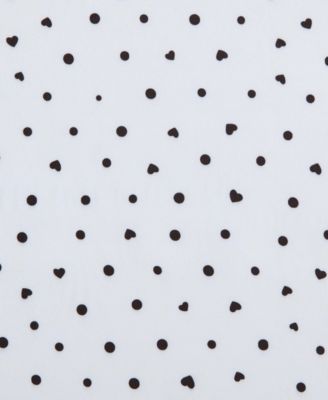 Polka Dot Heart Printed Microfiber 3-Pc.Sheet Set, Twin