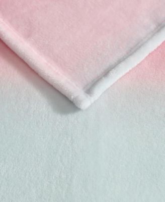 Ombre Printed Plush Throw, 70" X 50"