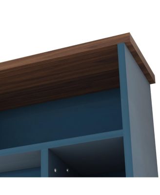  Entertainment Center with Bookshelves & Electric Fireplace for TVs up to 80