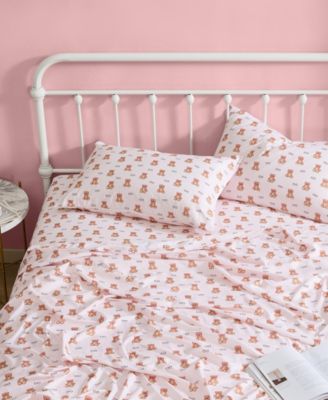 Nerdy Teddies Microfiber 4-Pc. Sheet Set, Queen