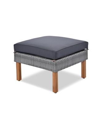 9-Piece Outdoor Patio Wicker Furniture Set with Acacia Wood Legs