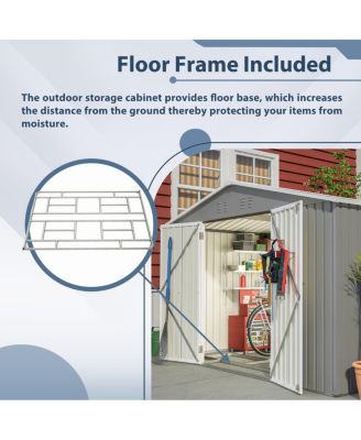 Streamdale 10x8 FT Outdoor Tool Storage Shed, All Weather Metal Shed