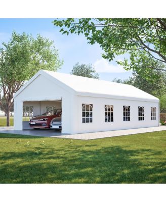 Carport Canopy 16x32 Heavy Duty Metal Carport Garage Outdoor Shelter