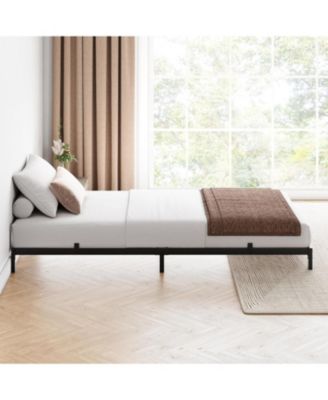 8 Inch Twin Bed Frame, Low Profile Twin Metal Platform Bed Frame Support Mattress Foundation, Easy Assembly, Noise Free