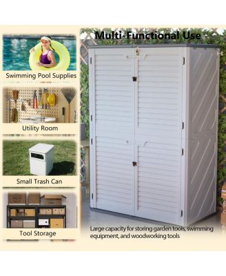 Streamdale Rust Proof Resin Garden Equipment Storage - Weatherproof, Spacious, UV Resistant