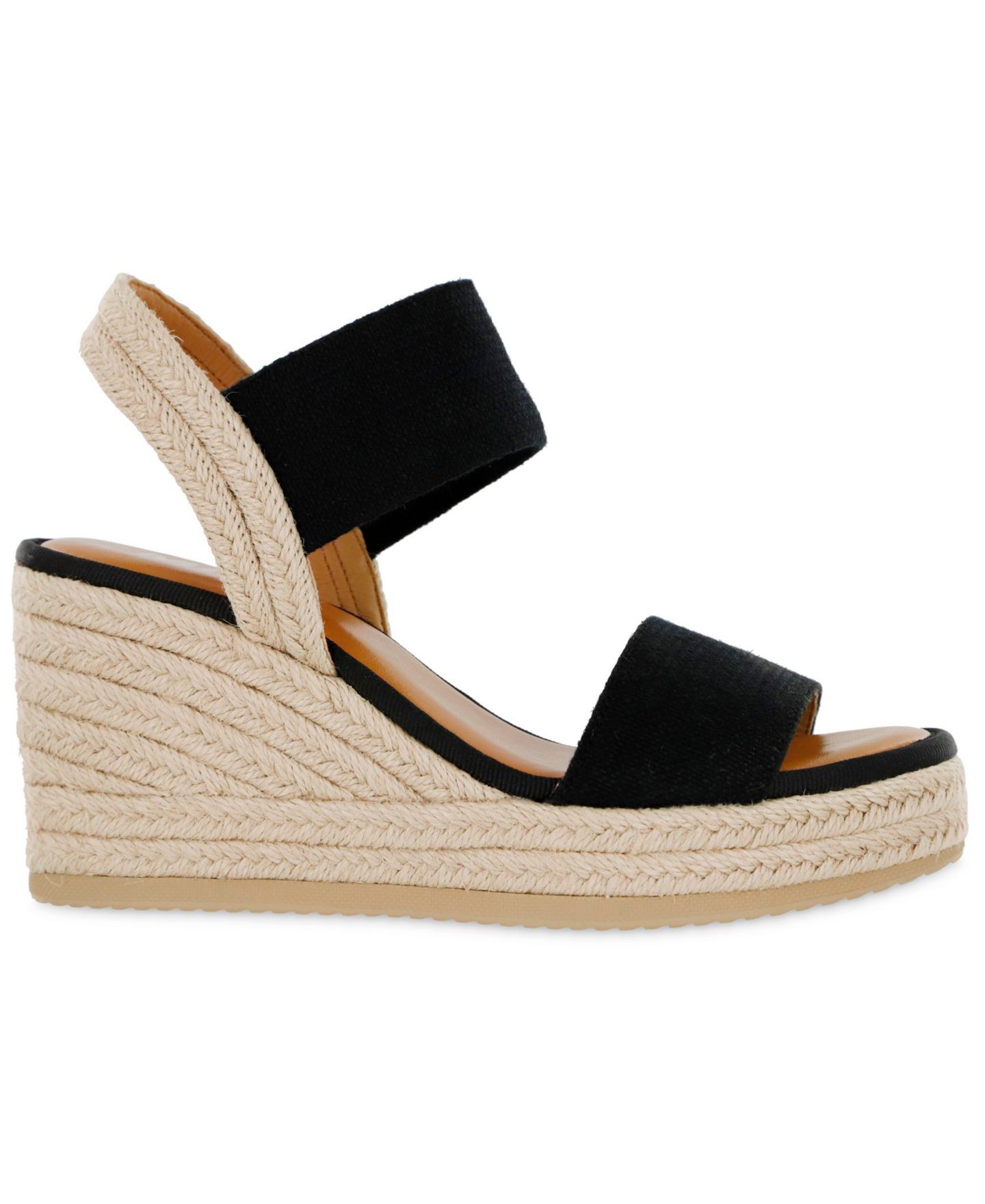 Женские сандалии MIA Brittni Espadrille Wedge, цвет: Чёрный — фото 2