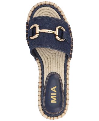 Women's Cadiz Horsebit Espadrille Flat Slide Sandals