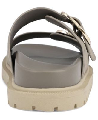 Women's Gen Double Buckle Flat Slide Sandals