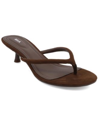 Women's Farren Kitten Heel Thong Dress Sandals