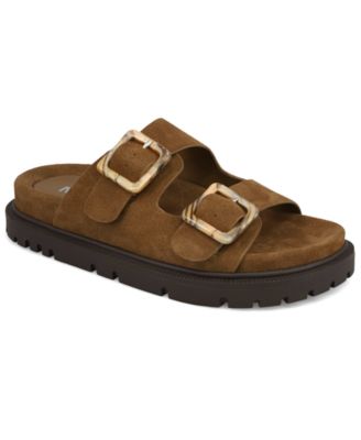 Women's Gen Double Buckle Flat Slide Sandals