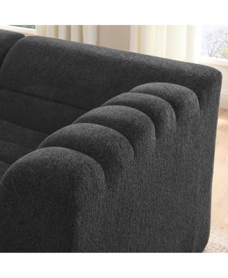 135" U-Shaped Modular Sectional Sofa with Chaise and Movable Ottoman