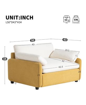 Oversized Chenille Sofa Chair, Wide Seat Accent Chair, Modern Upholstered Armchair