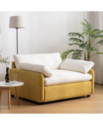 Oversized Chenille Sofa Chair, Wide Seat Accent Chair, Modern Upholstered Armchair