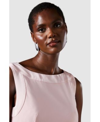 Women's Bow Detail Round Neck Midaxi Dress