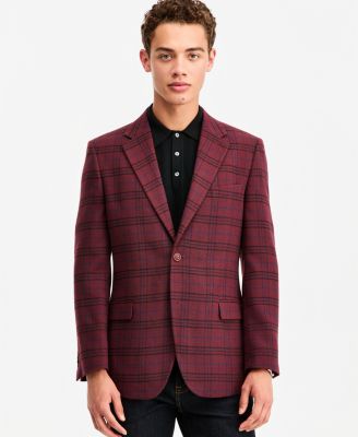 Men's Modern-Fit Tweed Patterned Sport Coat