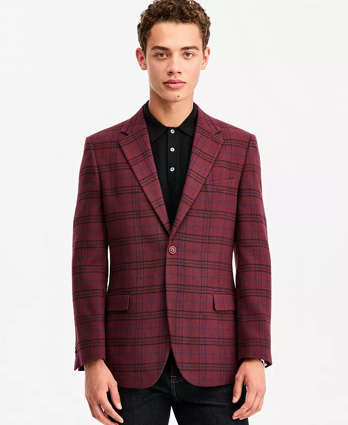 Men's Modern-Fit Tweed Patterned Sport Coat