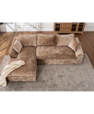 103" Cloud Sectional Couch with L-Shape Chaise, Modern Modular Sofa