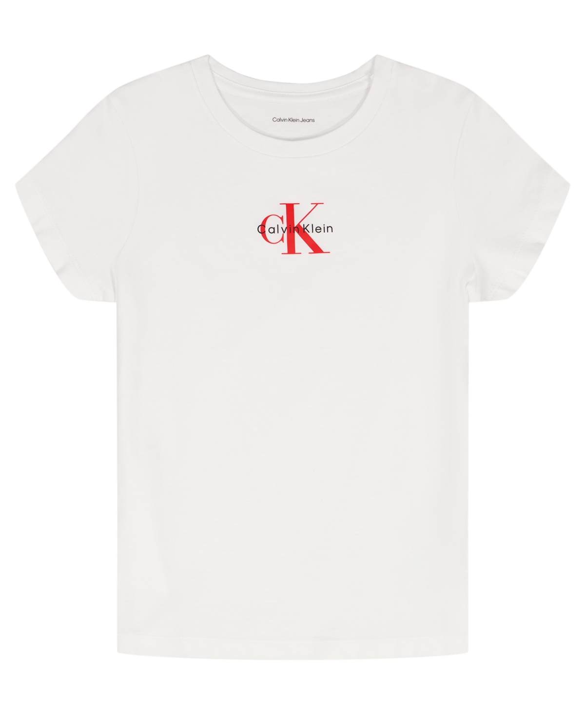 Calvin Klein Girls' 8-16 Short-Sleeve T-Shirt - White